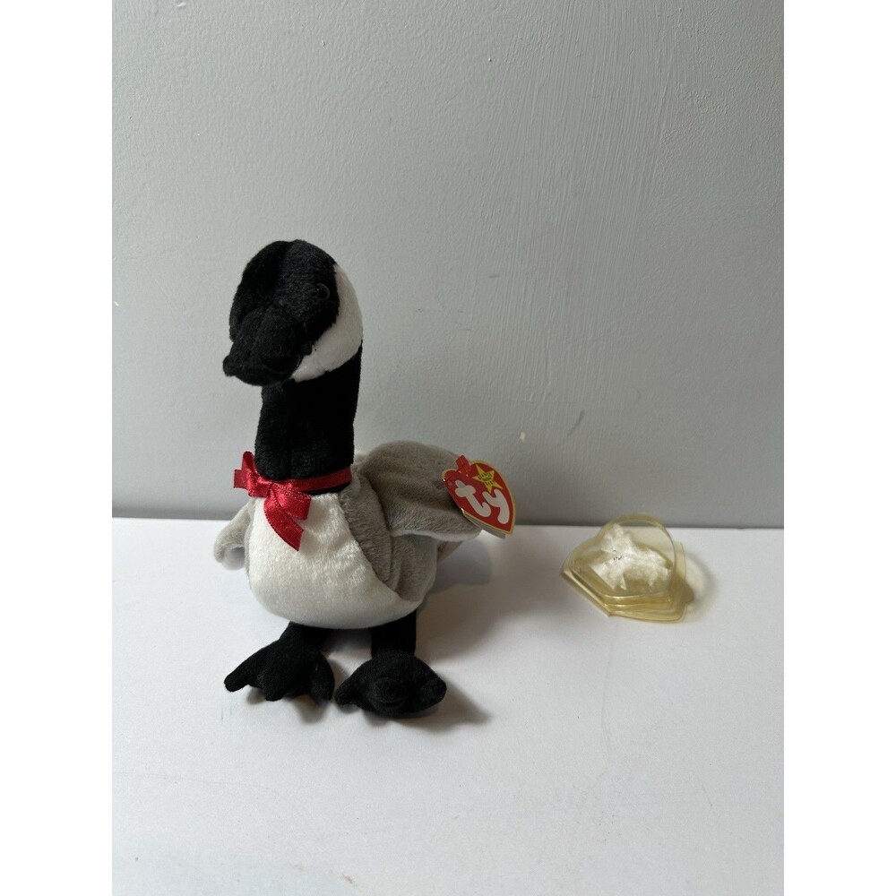 Ty Beanie Baby Loosy Goose 1998 Rare Retired Vintage Bird, with tags